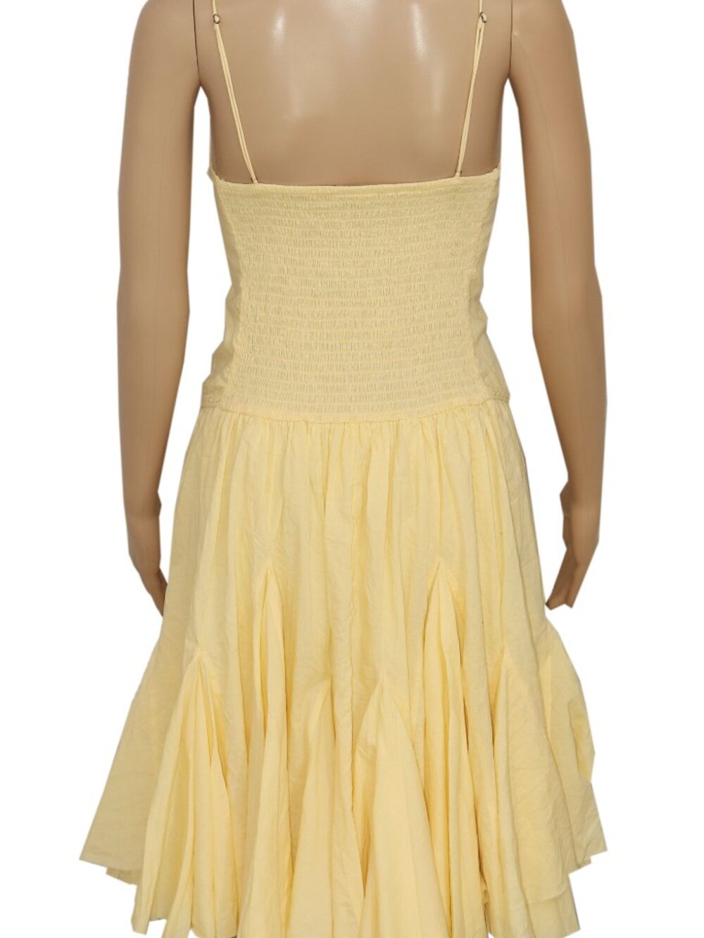 Free People FP One Frida Midi Dress Embroidered Smocked Sleeveless L - Picture 5 of 7